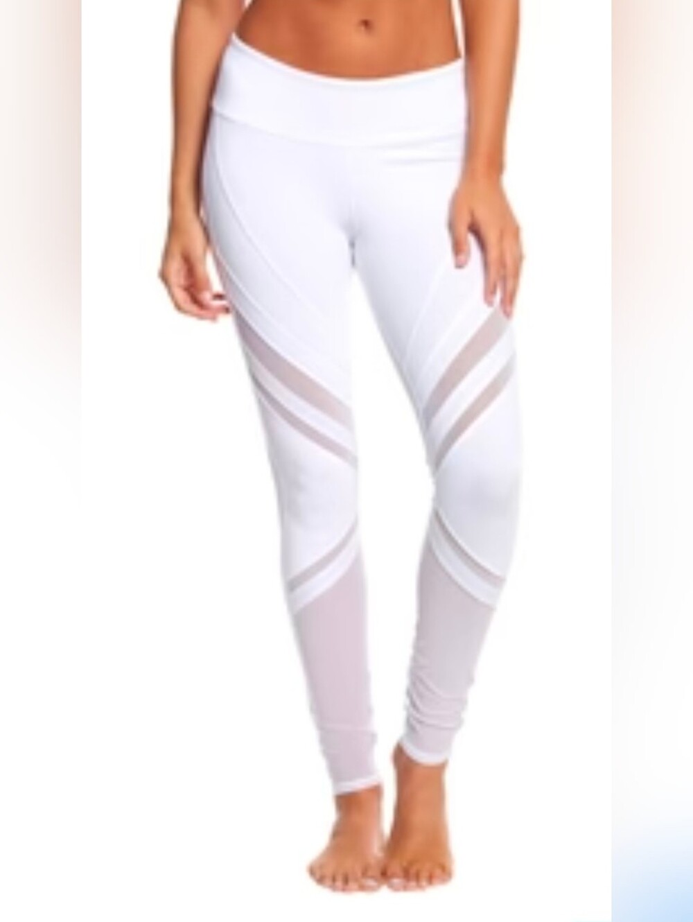 Alo Yoga Epuc Leggings Mesh Insets High Waisted Size Small Athletic Athleisure